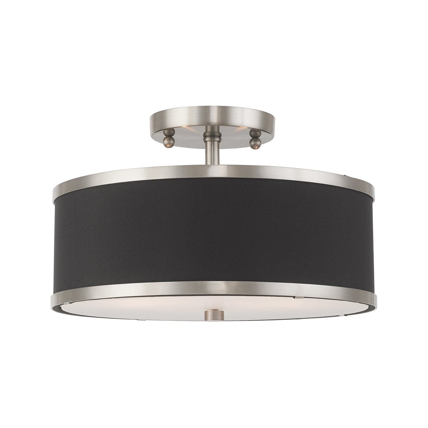 Livex Lighting - 60402-91 - Two Light Ceiling Mount - Park Ridge - Brushed Nickel