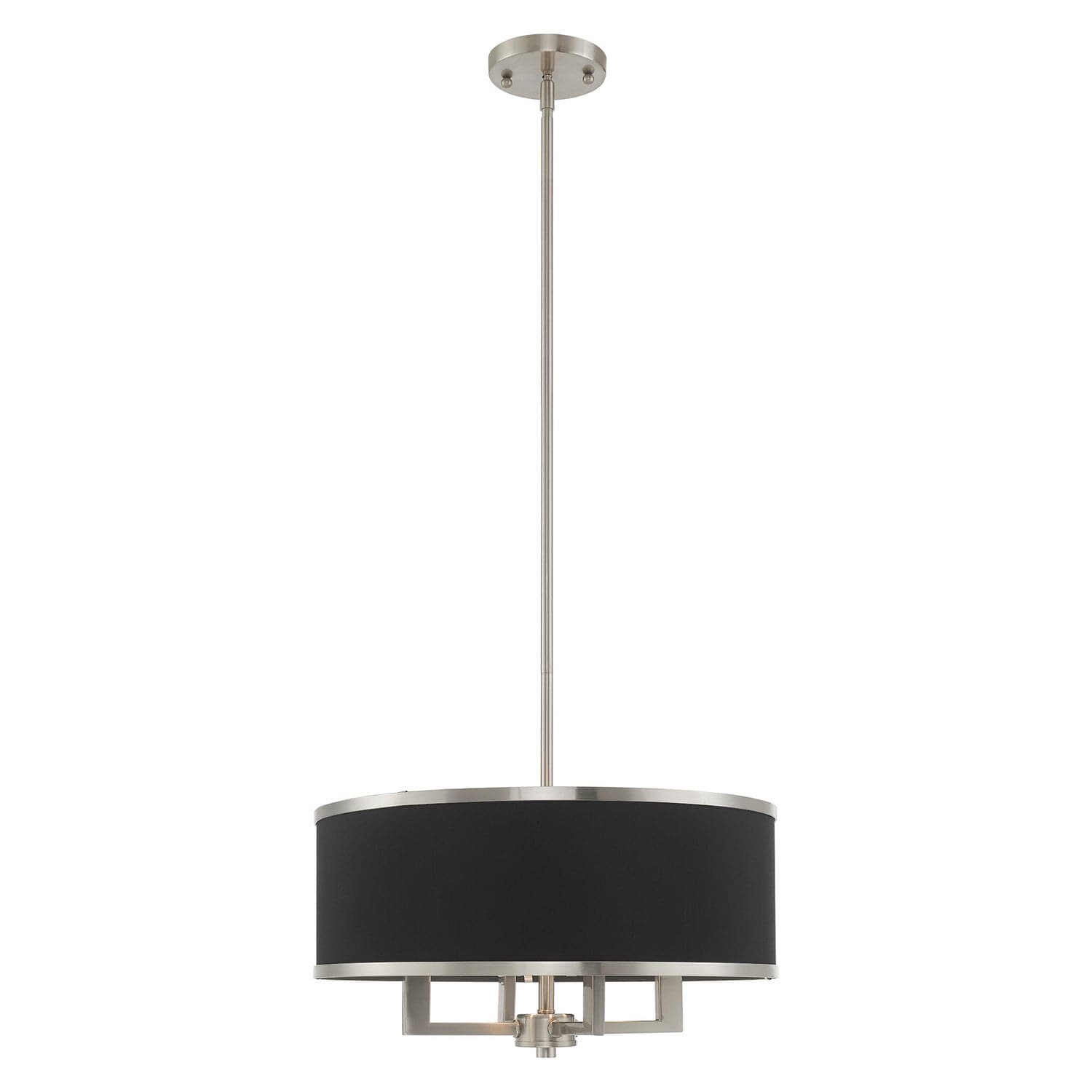 Livex Lighting - 60404-91 - Four Light Pendant - Park Ridge - Brushed Nickel