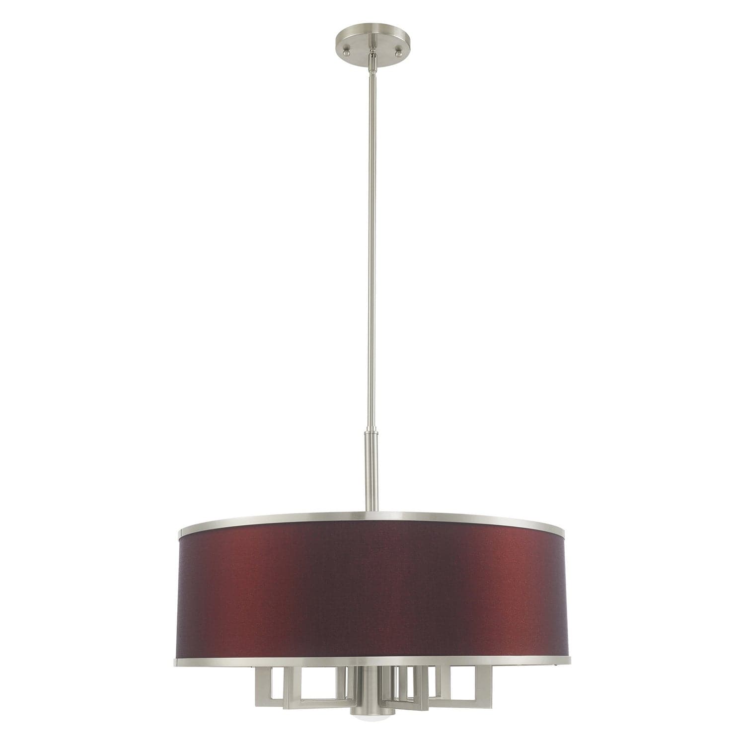 Livex Lighting - 60416-91 - Seven Light Chandelier - Park Ridge - Brushed Nickel