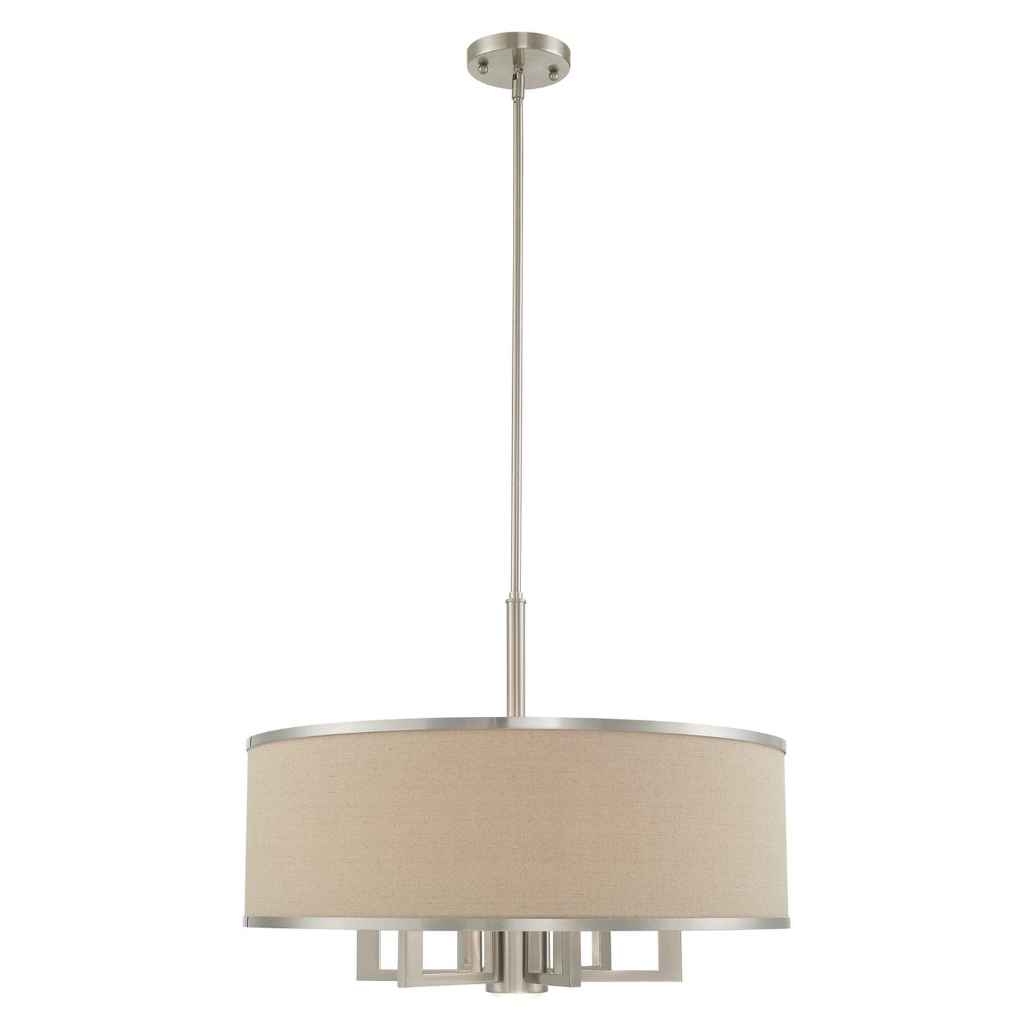 Livex Lighting - 62614-91 - Seven Light Chandelier - Park Ridge - Brushed Nickel