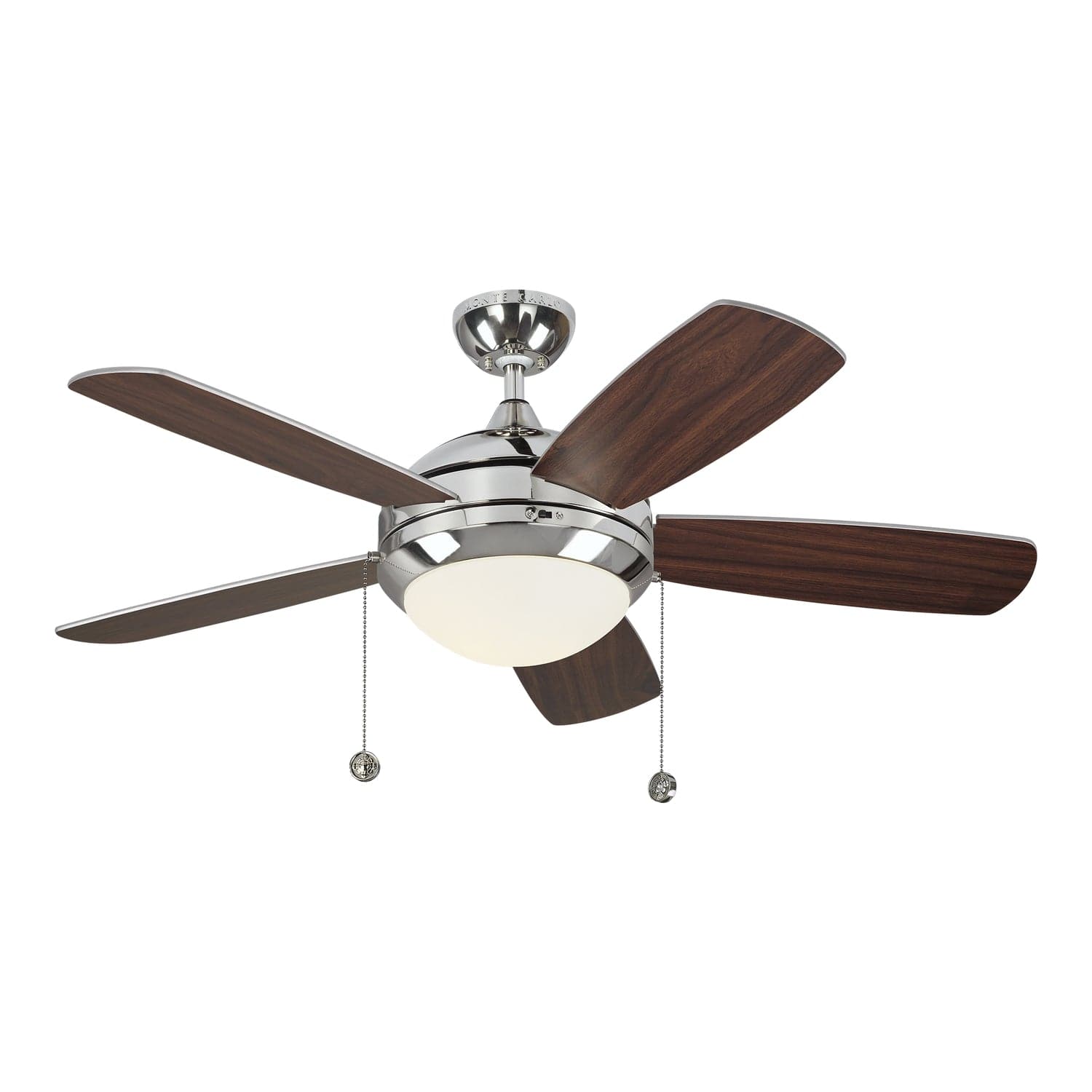 Generation Lighting. - 5DIC44PND-V1 - 44``Ceiling Fan - Discus Classic 44 - Polished Nickel
