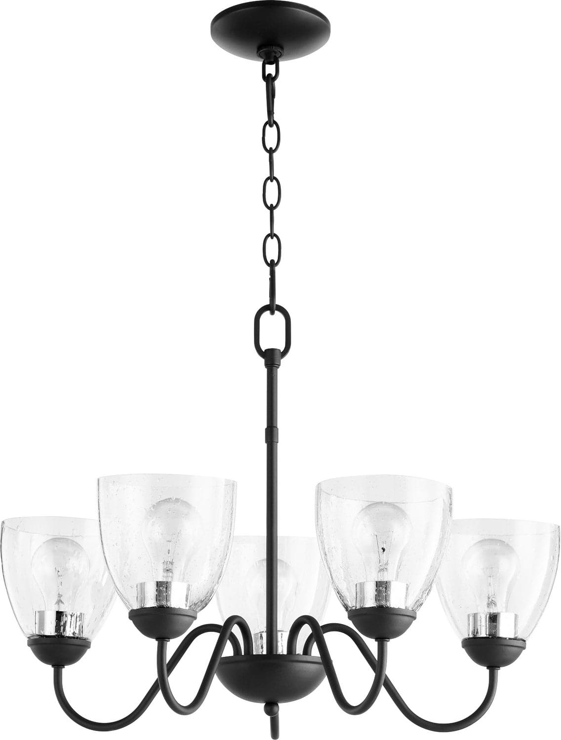 Quorum - 6041-5-69 - Five Light Chandelier - 6041 Chandeliers - Textured Black