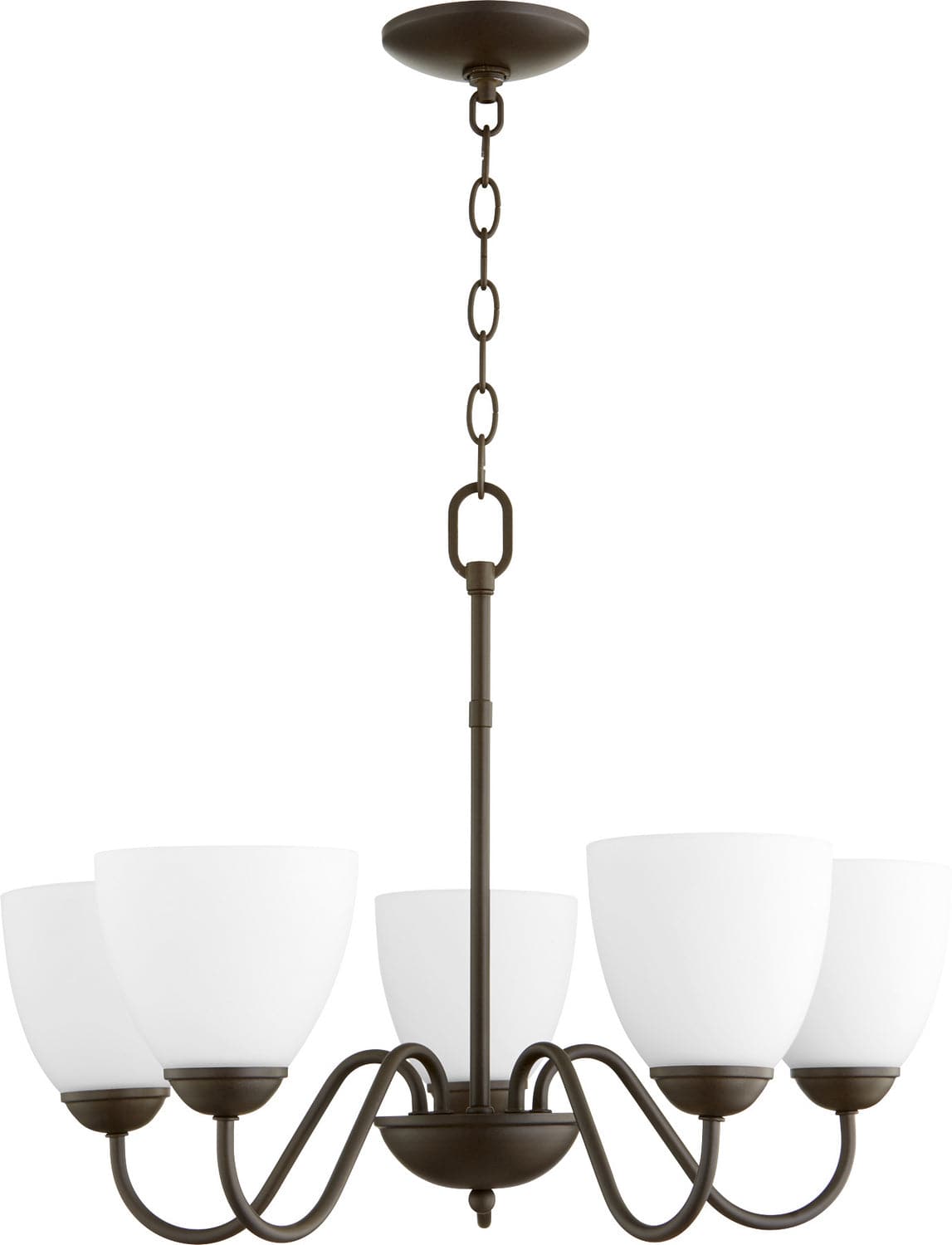 Quorum - 6041-5-86 - Five Light Chandelier - 6041 Chandeliers - Oiled Bronze