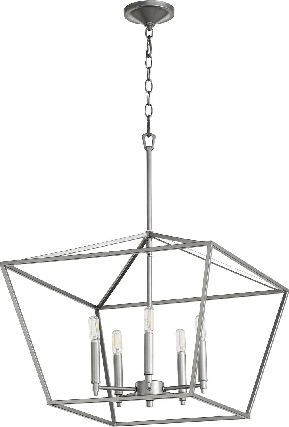 Quorum - 644-5-64 - Five Light Chandelier - Gabriel - Classic Nickel