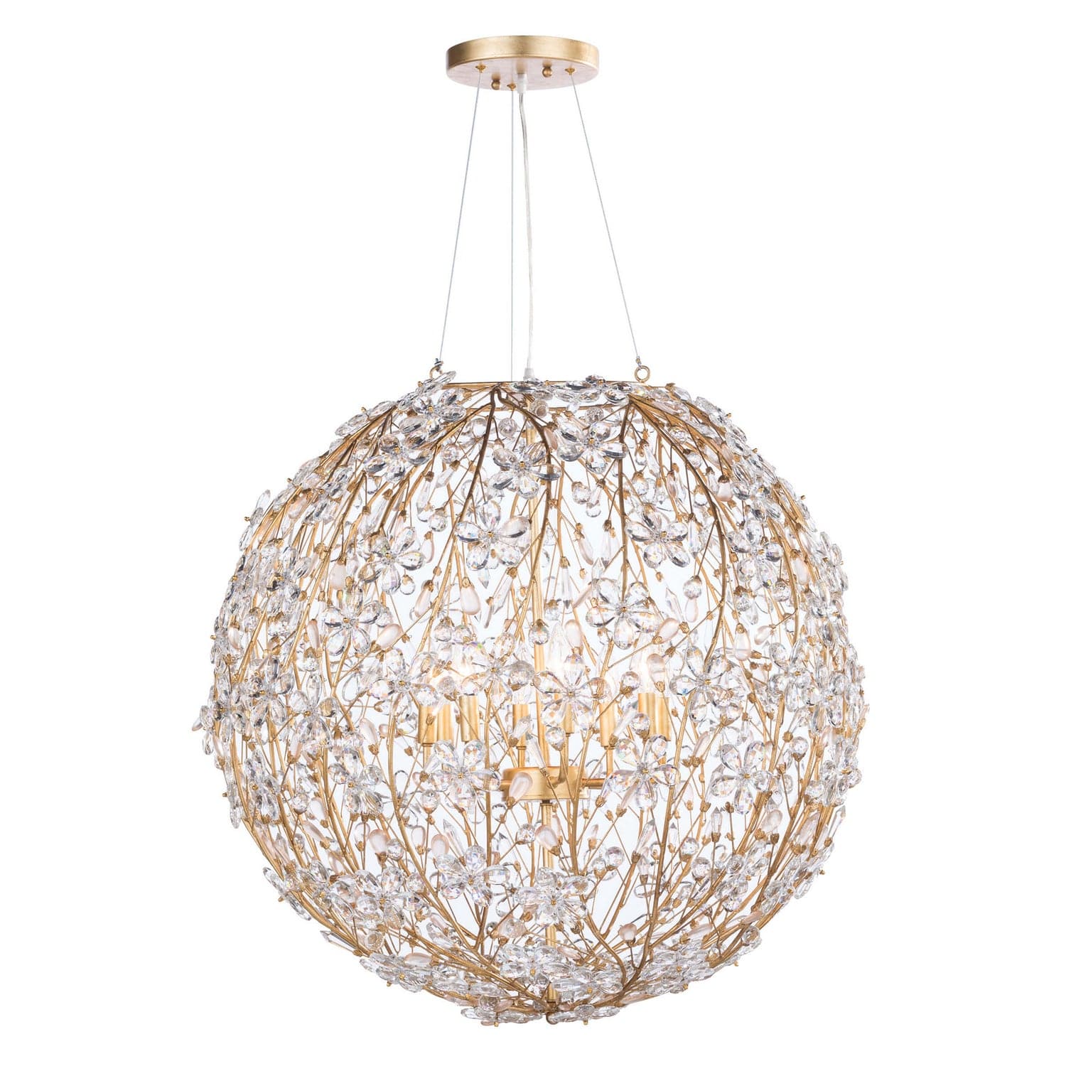 Regina Andrew - 16-1173GL - Eight Light Chandelier - Cheshire - Gold Leaf