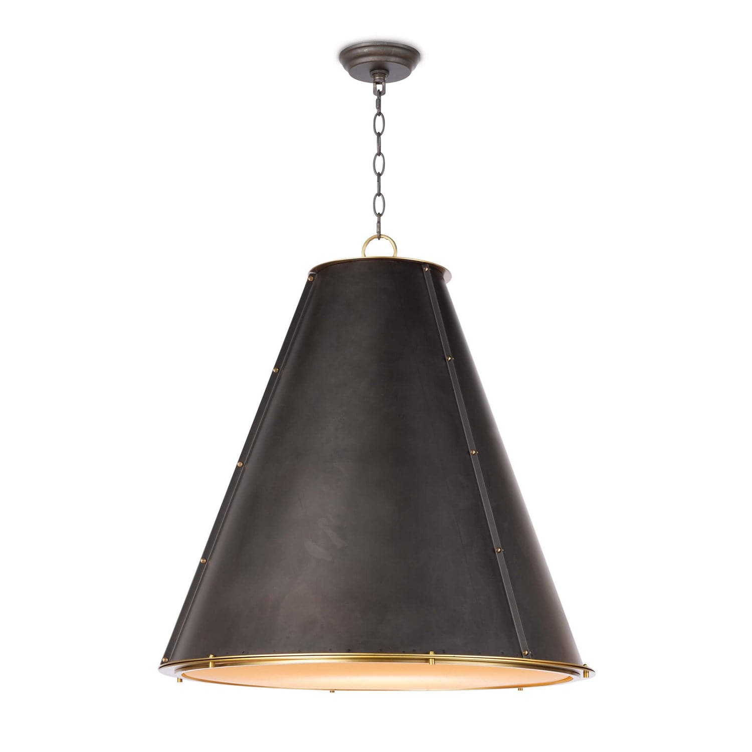 Regina Andrew - 16-1191BBNB - Three Light Chandelier - French - Blackened Brass