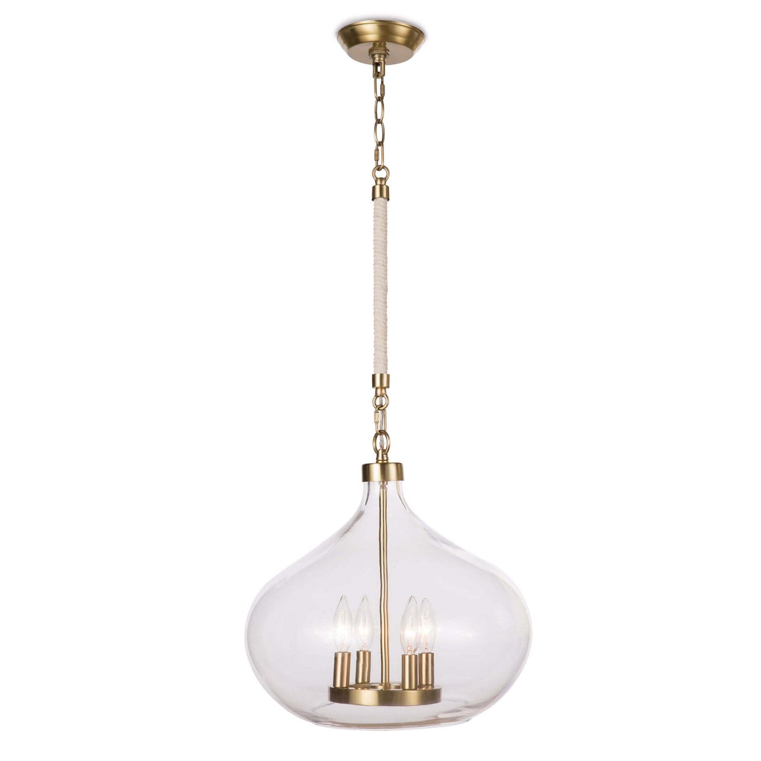 Regina Andrew - 16-1207NB - Four Light Pendant - Dover - Natural Brass