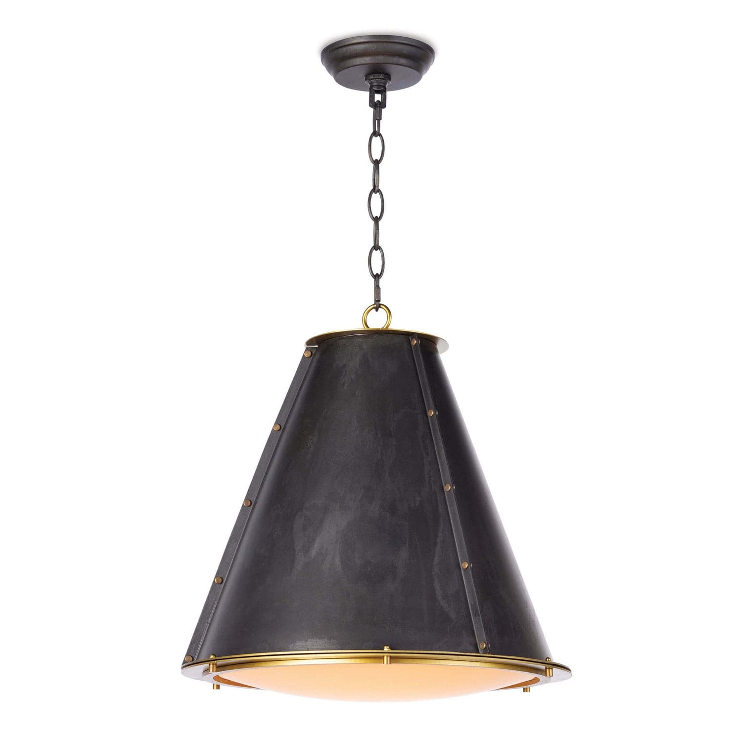 Regina Andrew - 16-1220BBNB - One Light Chandelier - French - Blackened Brass