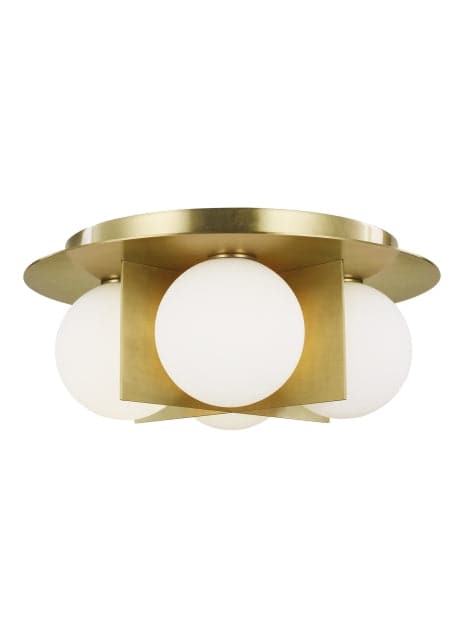 Visual Comfort Modern - 700FMOBLR - LED Ceiling Mount - Orbel - Aged Brass