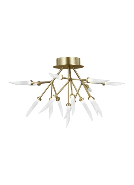 Visual Comfort Modern - 700FMSPRR-LED927 - LED Ceiling Mount - Spur - Aged Brass