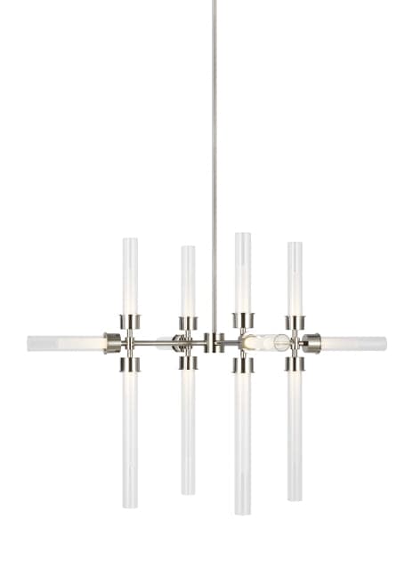 Visual Comfort Modern - 700LNG12N-LED930 - LED Chandelier - Linger - Polished Nickel