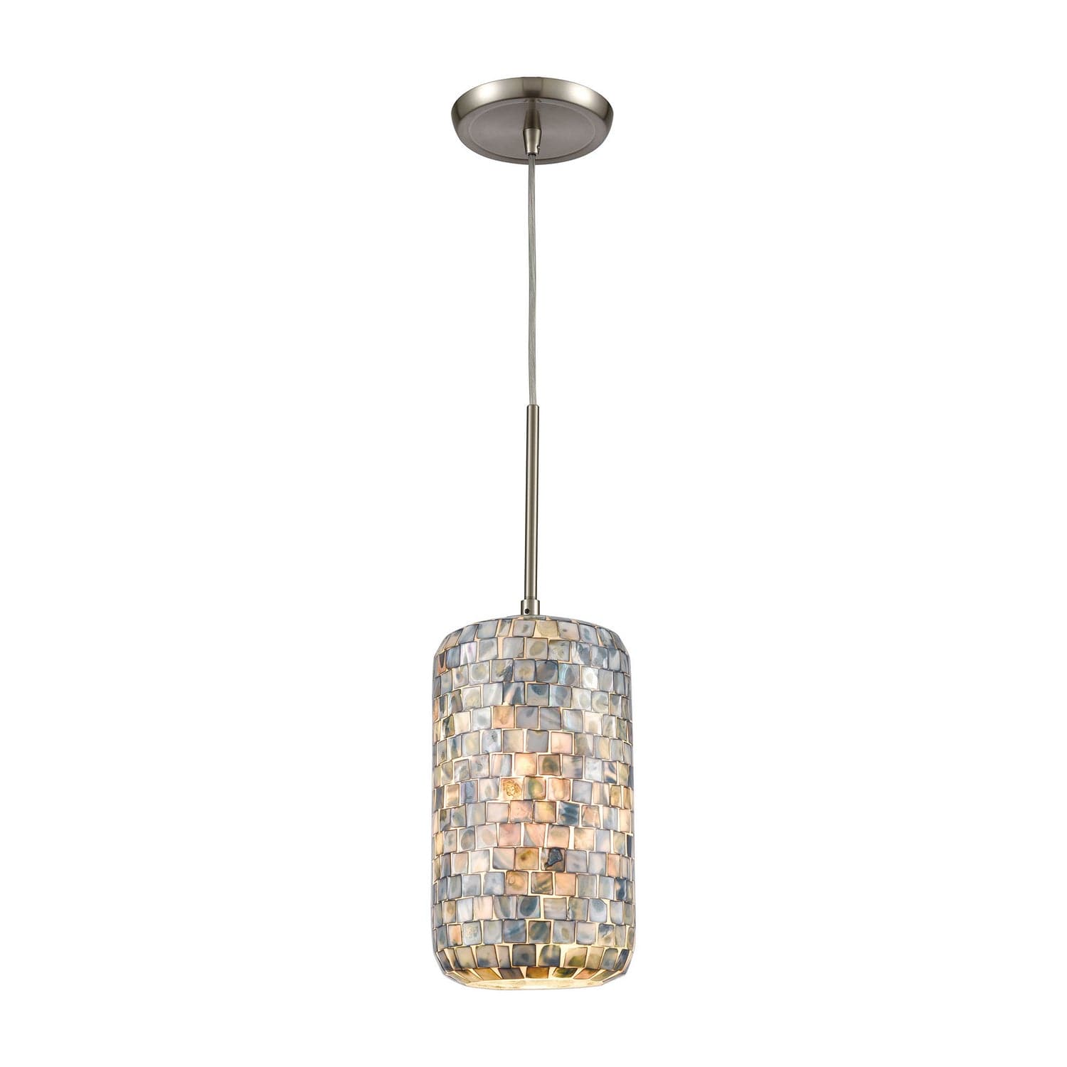 ELK Home - 10552/1 - One Light Mini Pendant - Capri - Satin Nickel