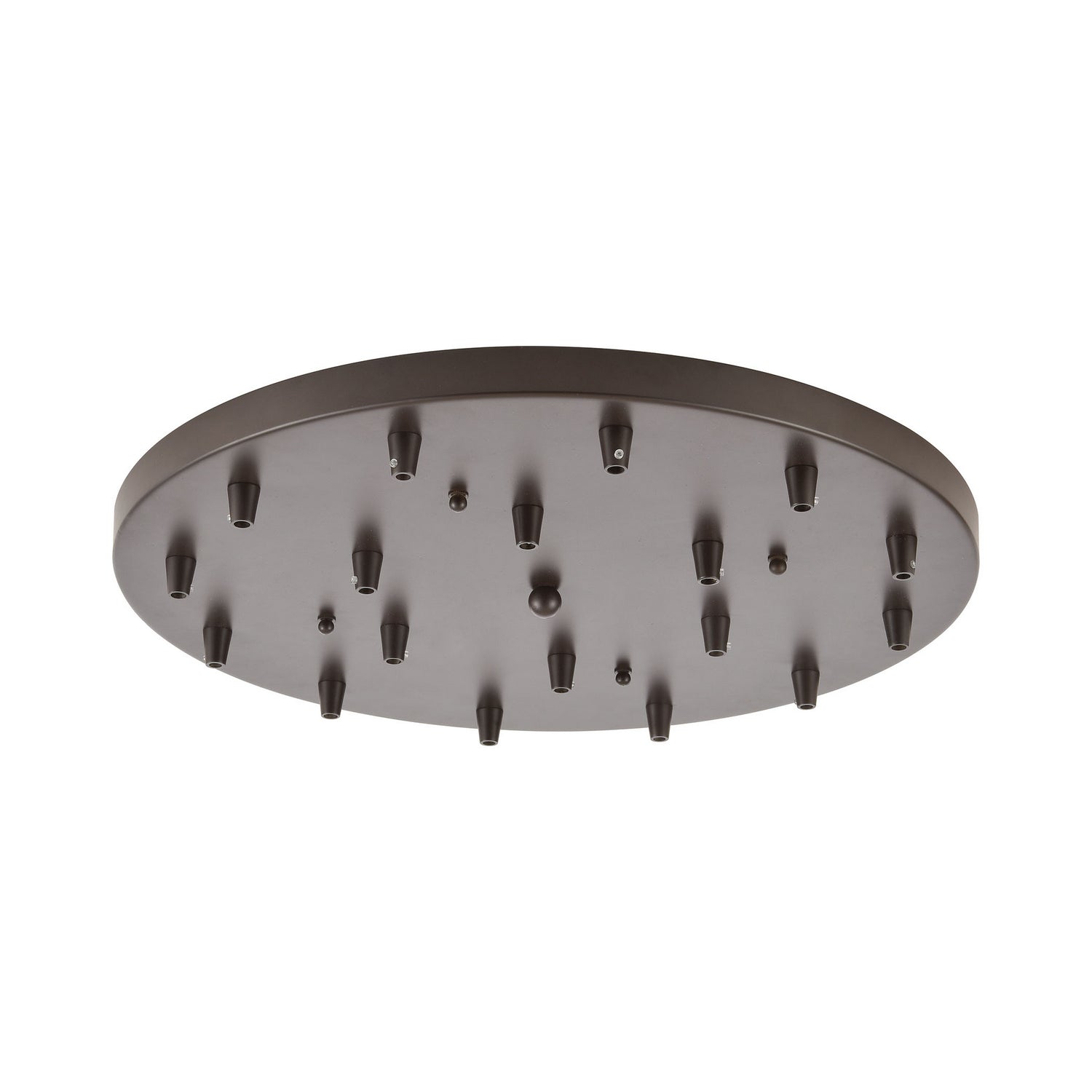 ELK Home - 18R-OB - Pan Only, 18-Light Round - Pendant Options - Oil Rubbed Bronze