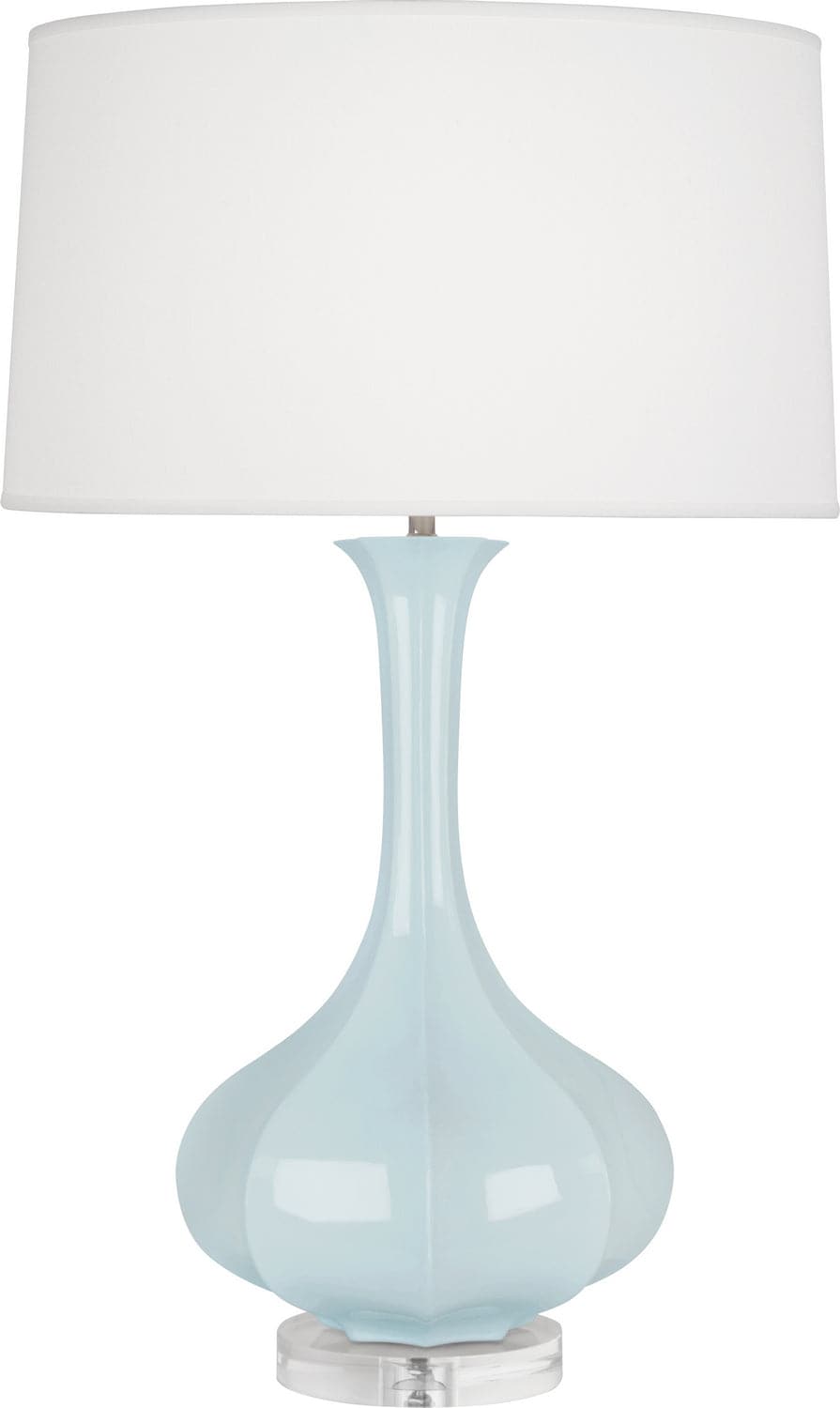 Robert Abbey - BB996 - One Light Table Lamp - Pike - Baby Blue Glazed