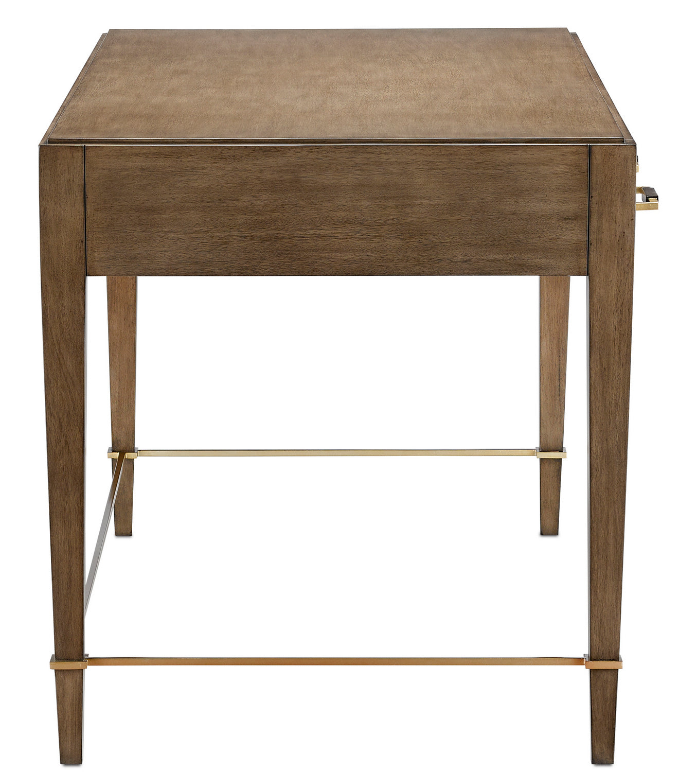 Desk from the Verona collection in Chanterelle/Coffee/Champagne finish