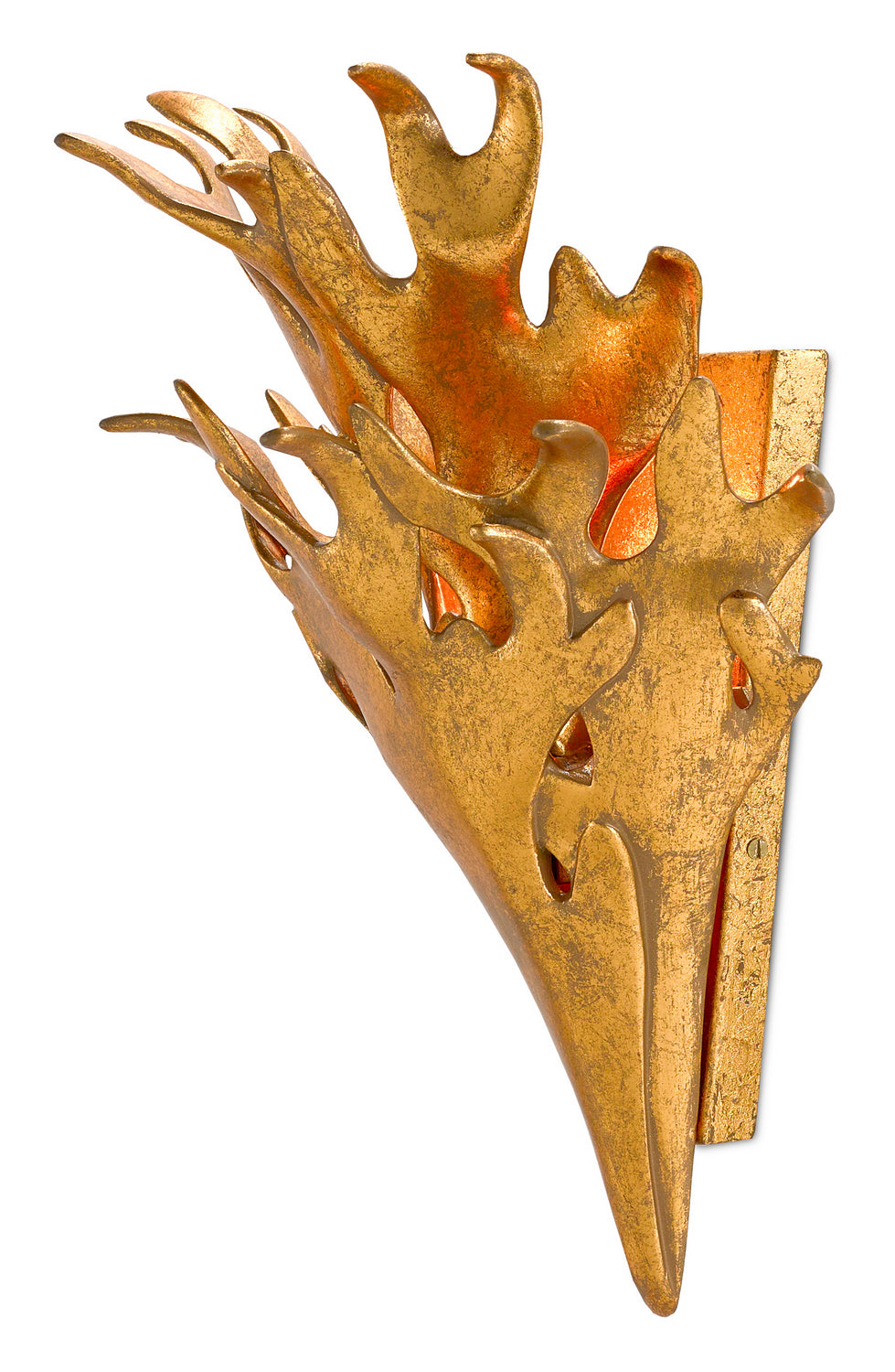 One Light Wall Sconce from the Marjorie Skouras collection in Gold Leaf finish