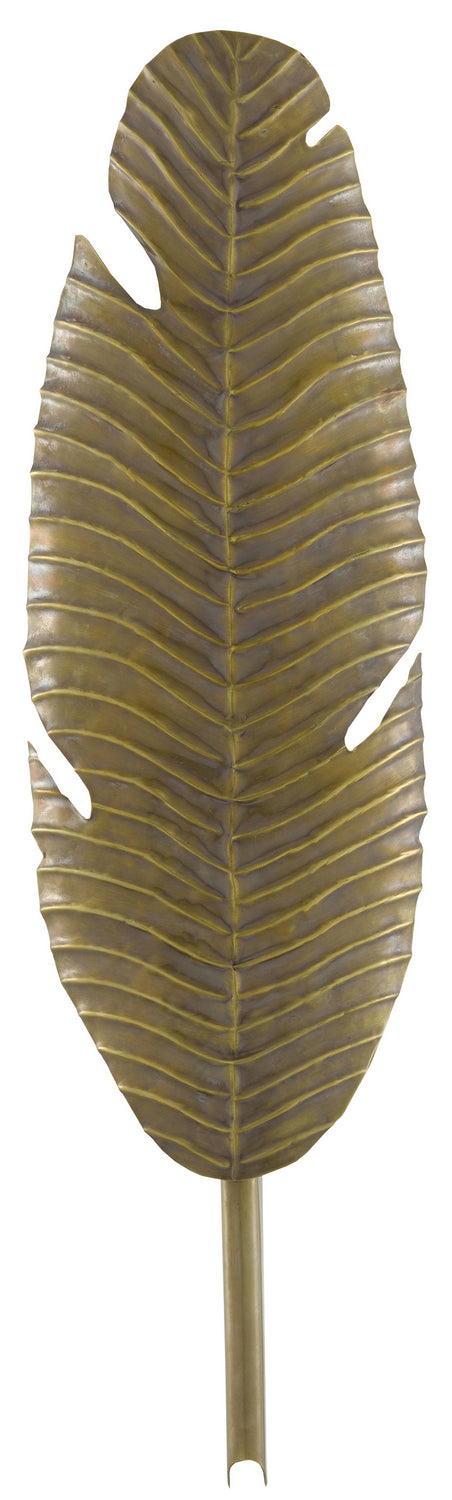 One Light Wall Sconce from the Tropical collection in Vintage Brass finish
