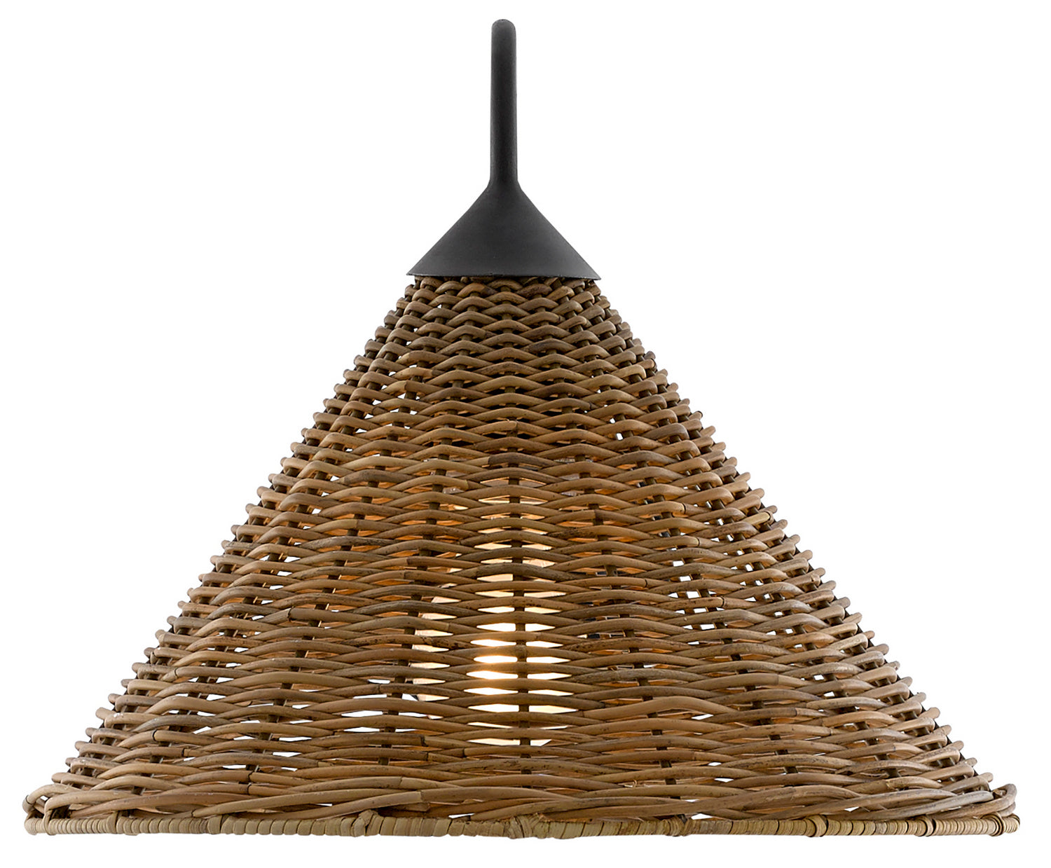 One Light Wall Sconce from the Basket collection in Blacksmith/Natural finish