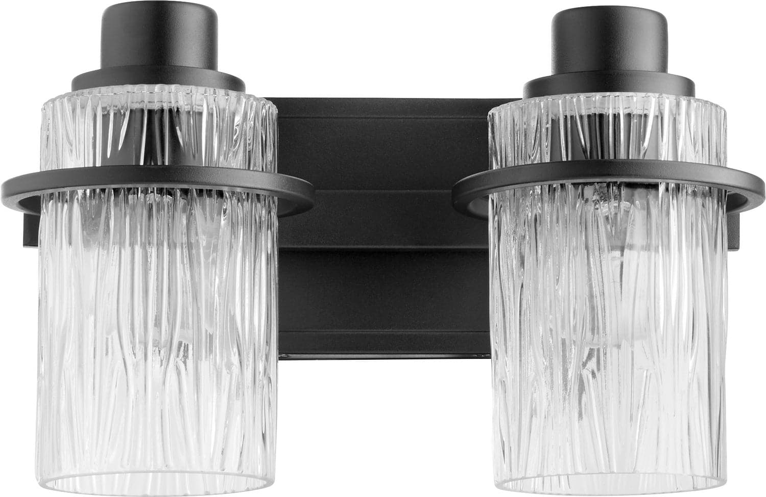 Quorum - 527-2-69 - Two Light Vanity - Lazo - Textured Black