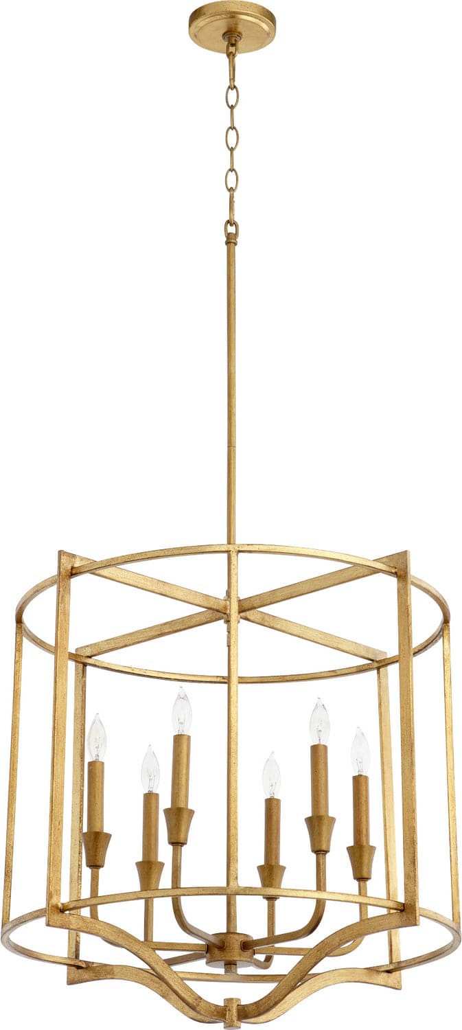 Quorum - 6414-6-74 - Six Light Nook - Marquee - Gold Leaf