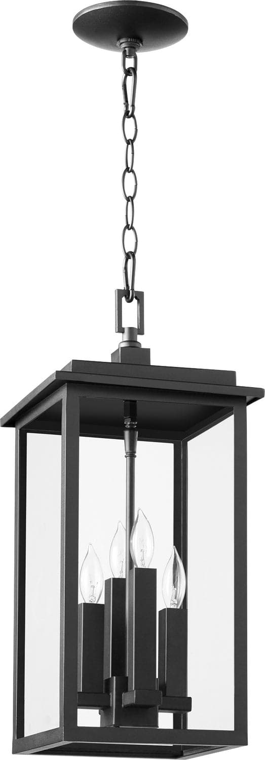 Quorum - 7028-4-69 - Four Light Pendant - Westerly - Textured Black