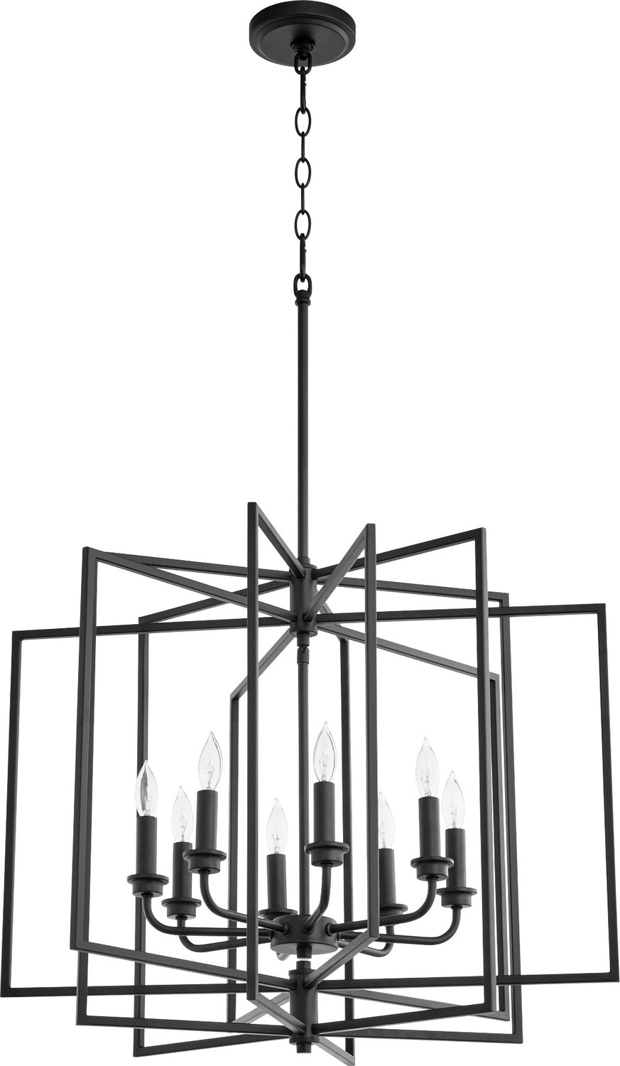 Quorum - 888-8-69 - Eight Light Pendant - Hammond - Textured Black
