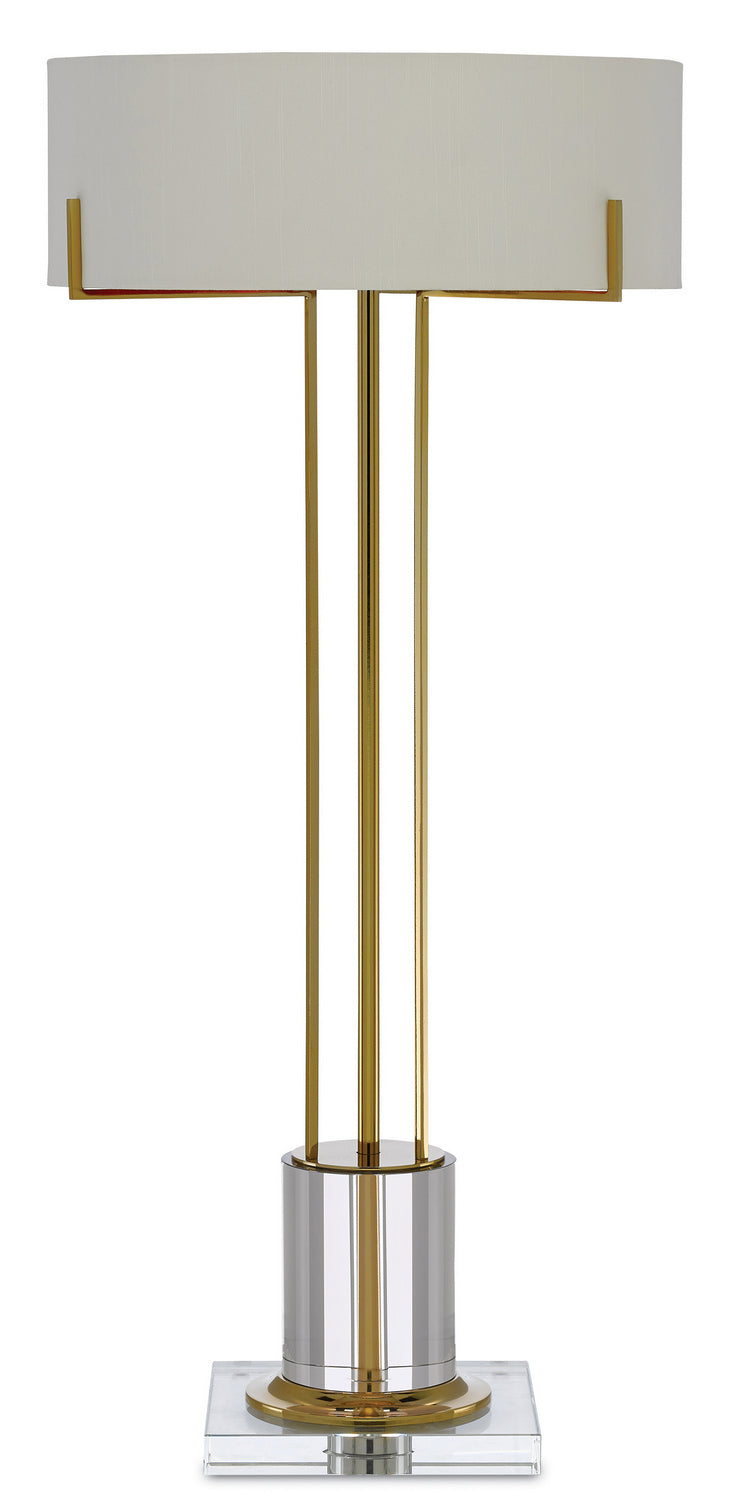 LED Table Lamp from the Winsland collection in Polished Brass/Clear finish