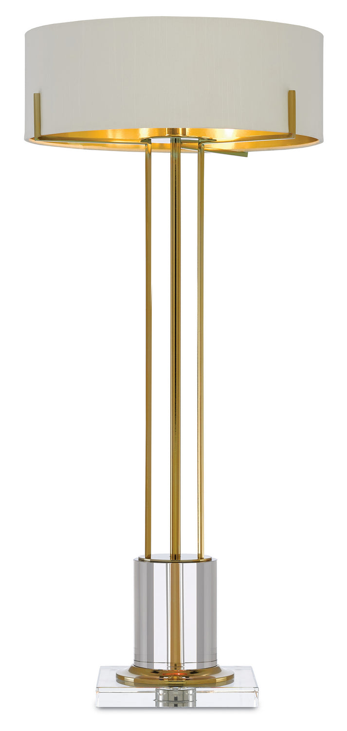LED Table Lamp from the Winsland collection in Polished Brass/Clear finish