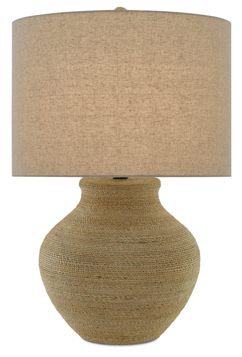 One Light Table Lamp from the Hensen collection in Natural/Satin Black finish