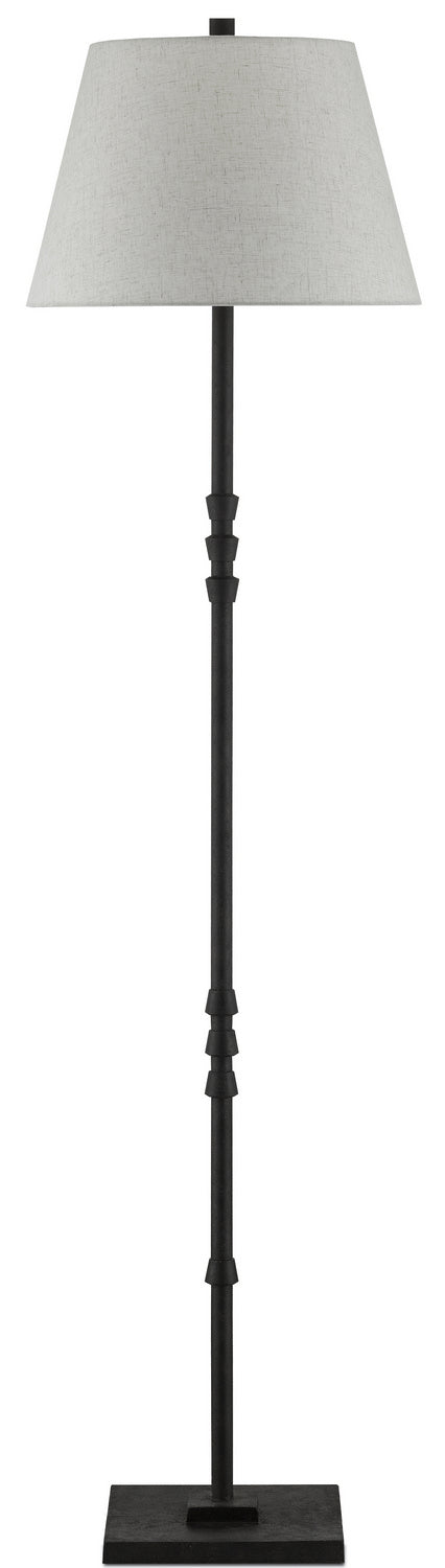 One Light Floor Lamp from the Lohn collection in Molé Black finish