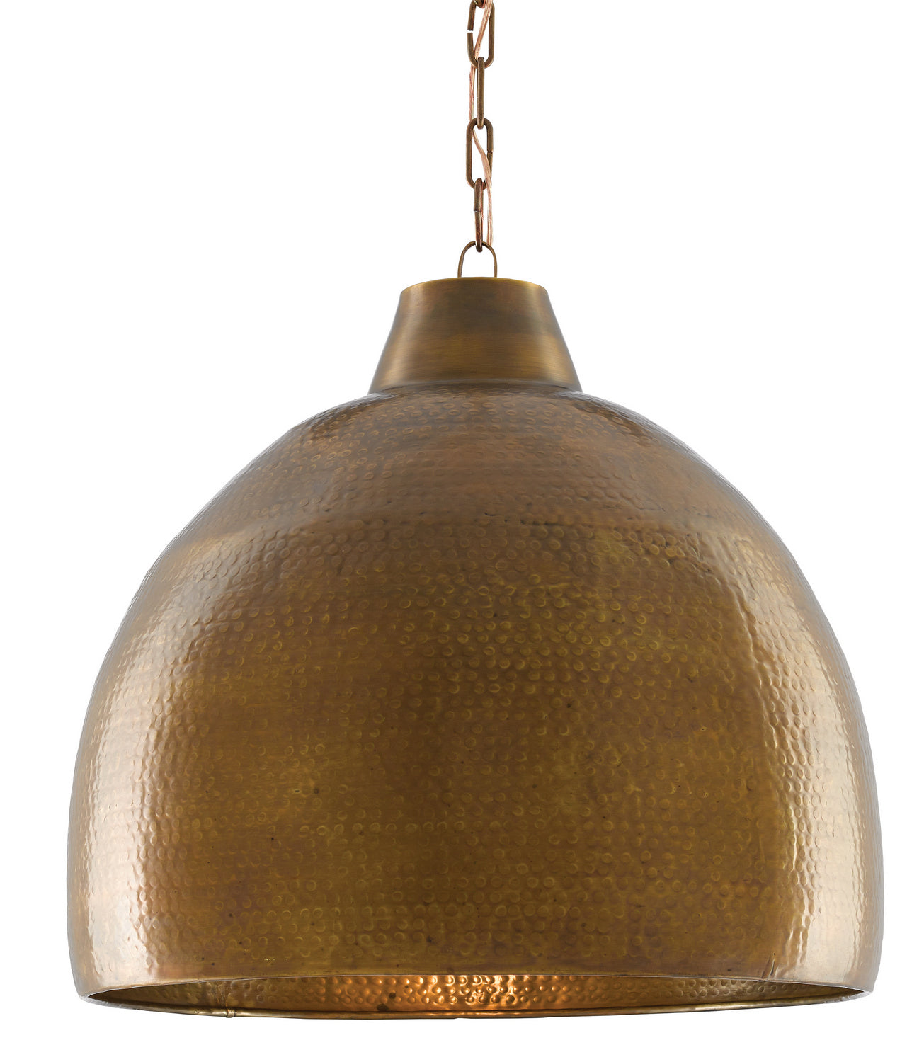 One Light Pendant from the Earthshine collection in Vintage Brass finish