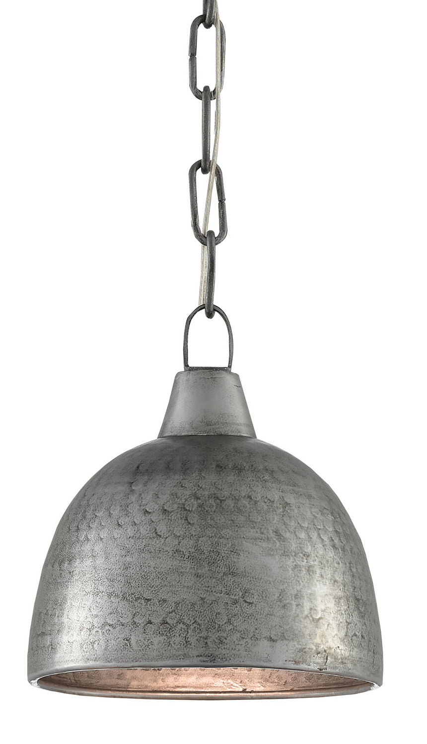 One Light Pendant from the Earthshine collection in Blackened Steel finish