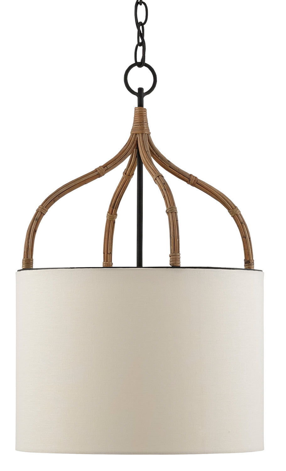 One Light Pendant from the Dunning collection in Blacksmith/Natural finish