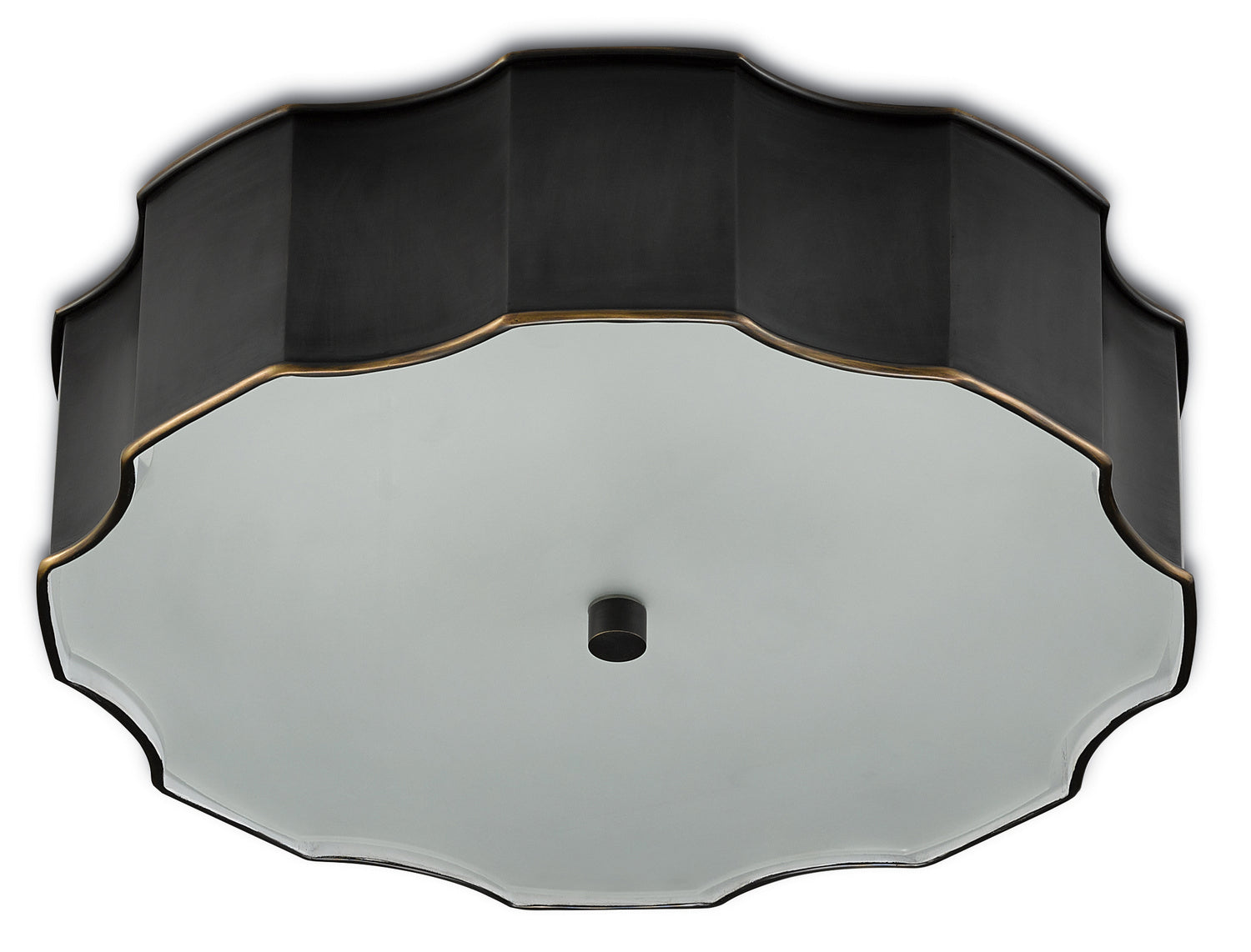 Three Light Flush Mount from the Wexford collection in Oil Rubbed Bronze finish