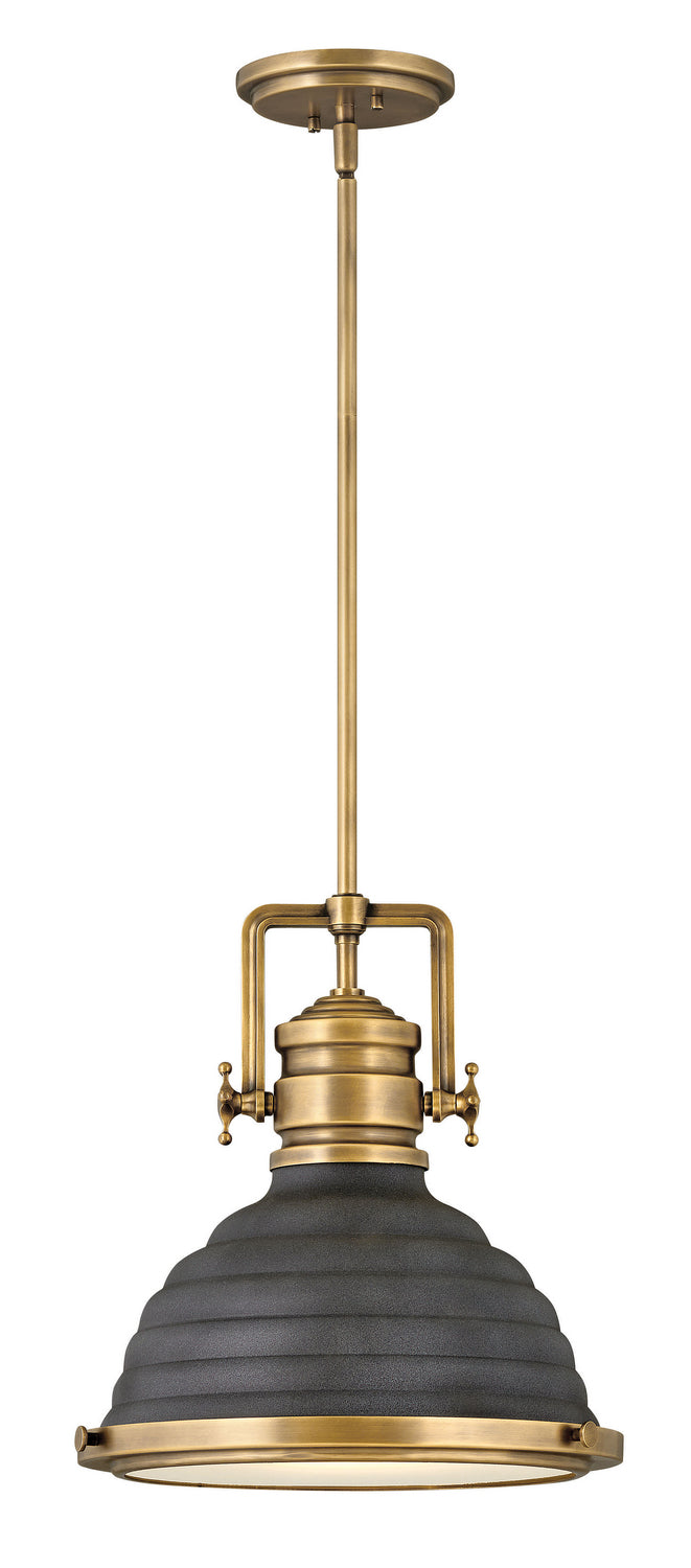 Hinkley - 4697HB-DZ - LED Pendant - Keating - Heritage Brass