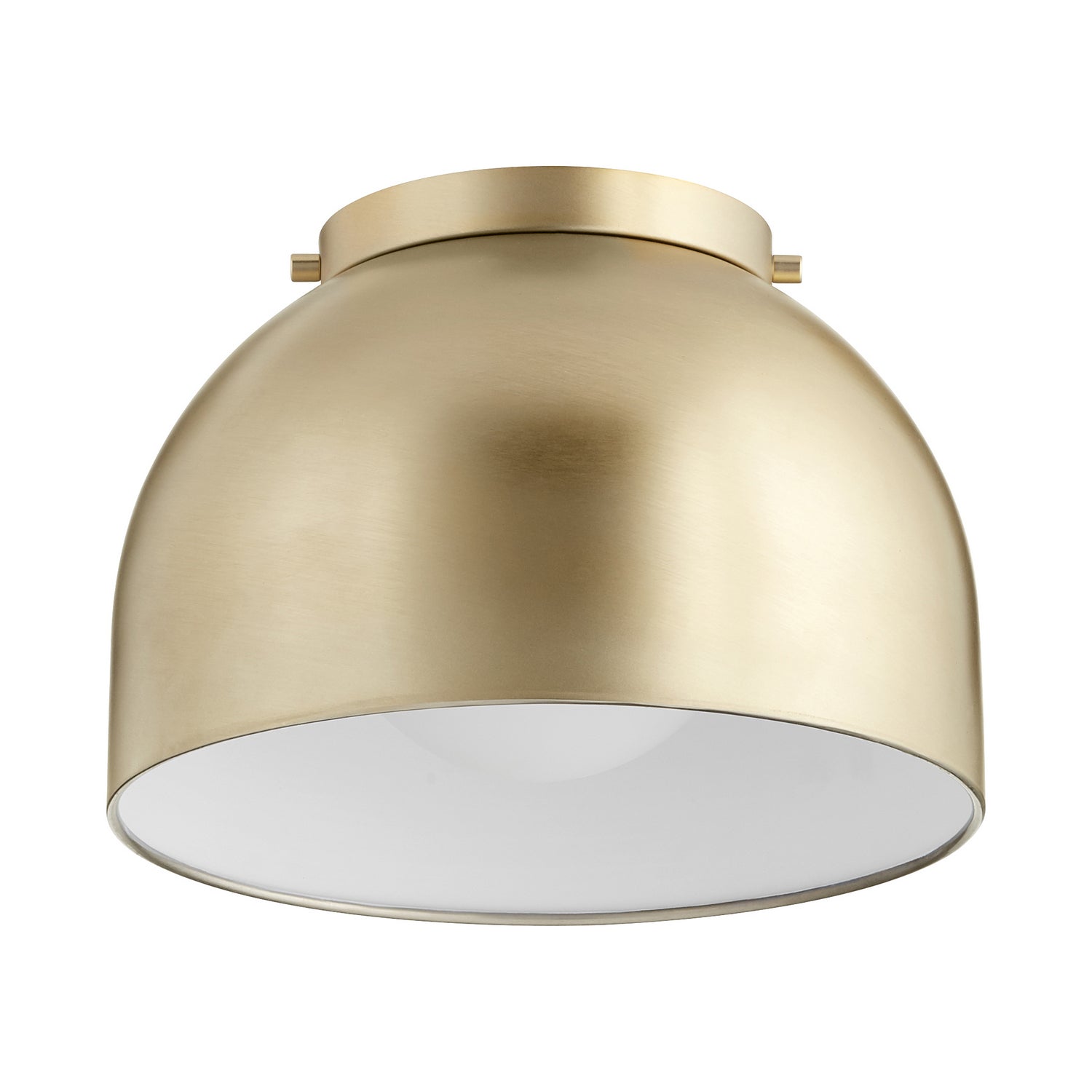 Quorum - 3004-11-80 - One Light Ceiling Mount - 3004 Ceiling Mounts - Aged Brass