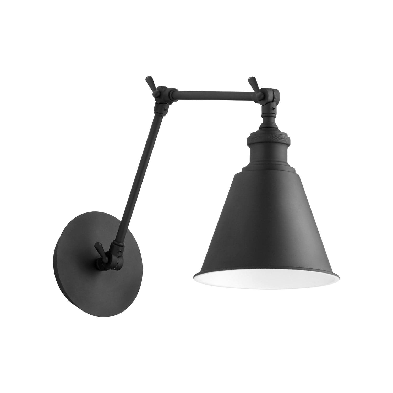 Quorum - 5391-69 - One Light Wall Mount - Metal Cone Lighting - Textured Black