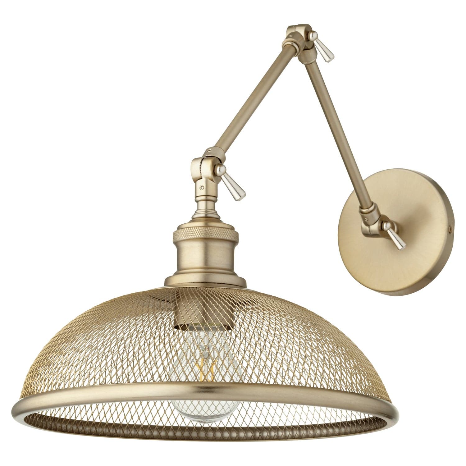 Quorum - 5412-80 - One Light Wall Mount - Omni - Aged Brass