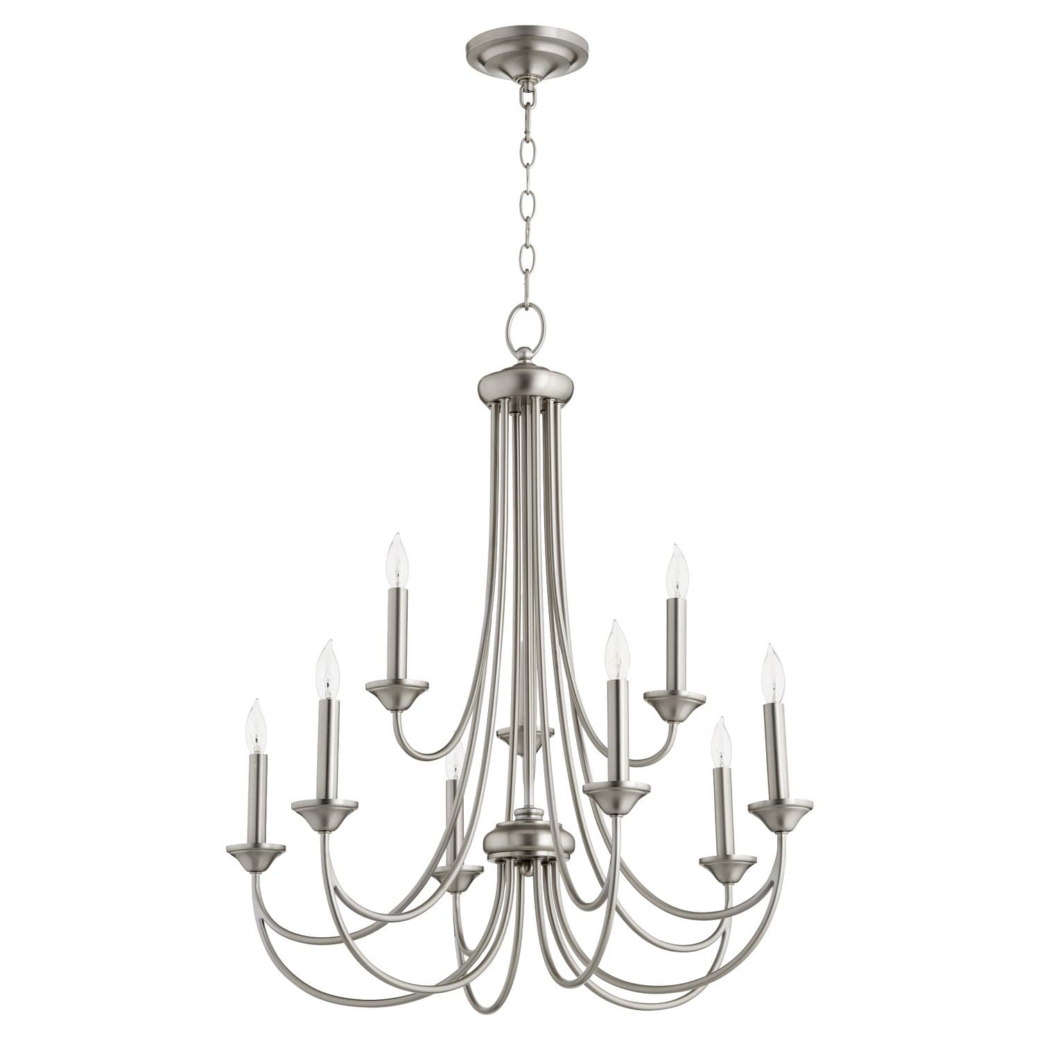 Quorum - 6250-9-65 - Nine Light Chandelier - Brooks - Satin Nickel