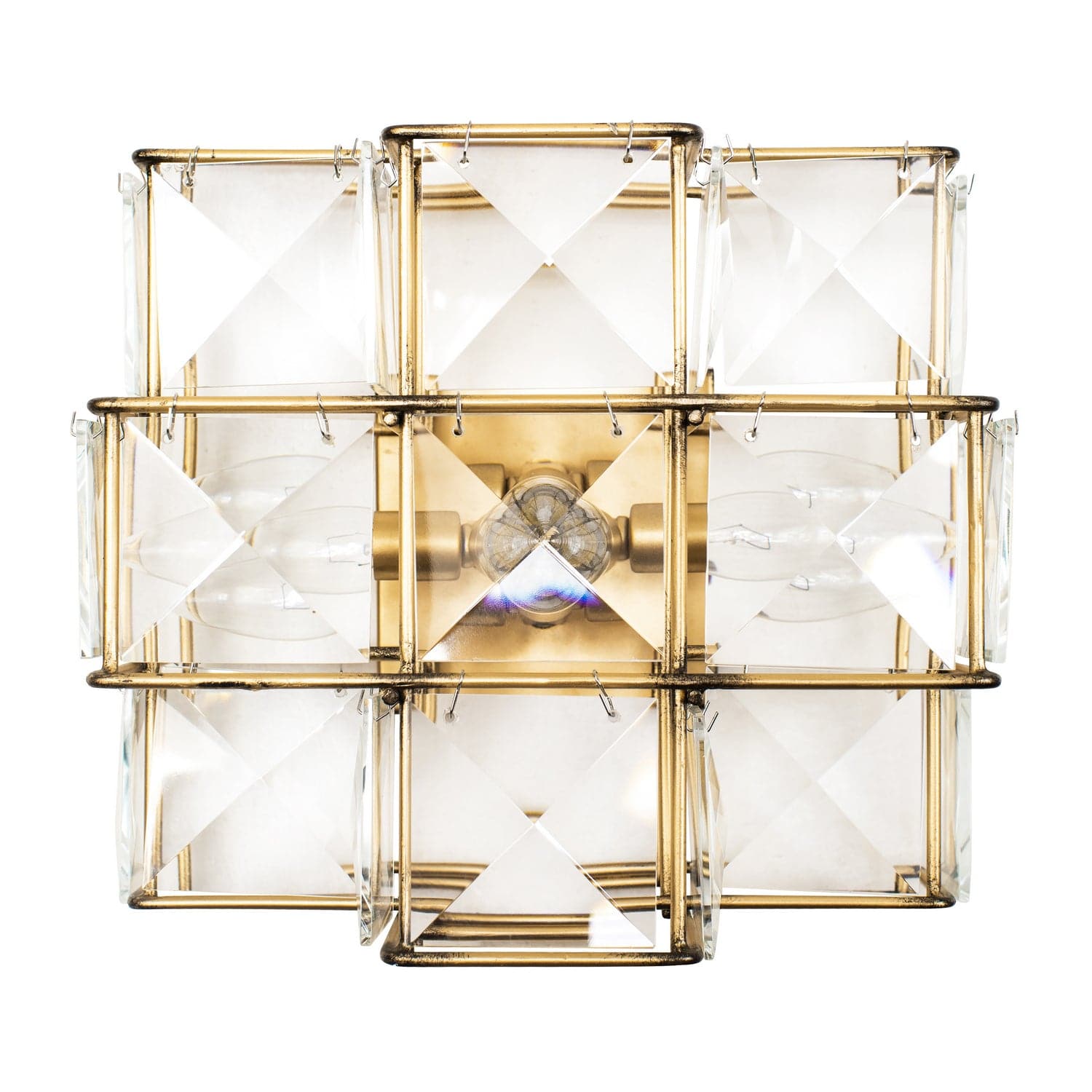 Varaluz - 329W03CG - Three Light Wall Sconce - Cubic - Calypso Gold