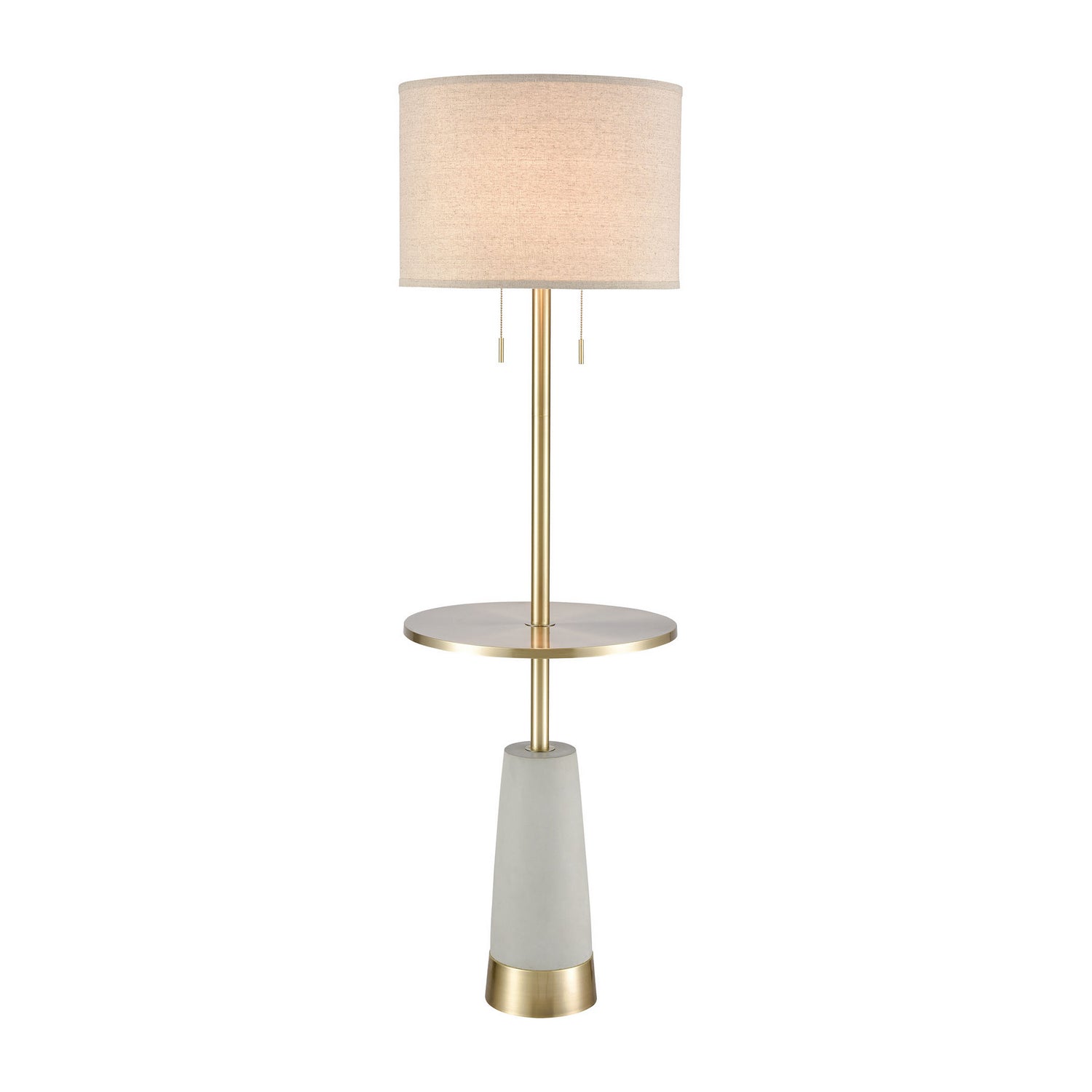 ELK Home - 77129 - Two Light Floor Lamp - Below the Surface - Polished Concrete