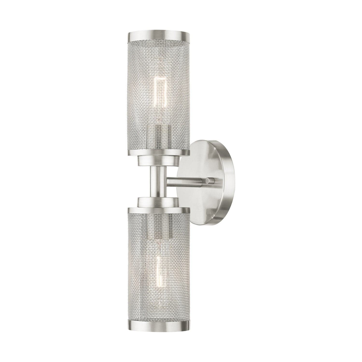 Livex Lighting - 14122-91 - Two Light Wall Sconce - Industro - Brushed Nickel