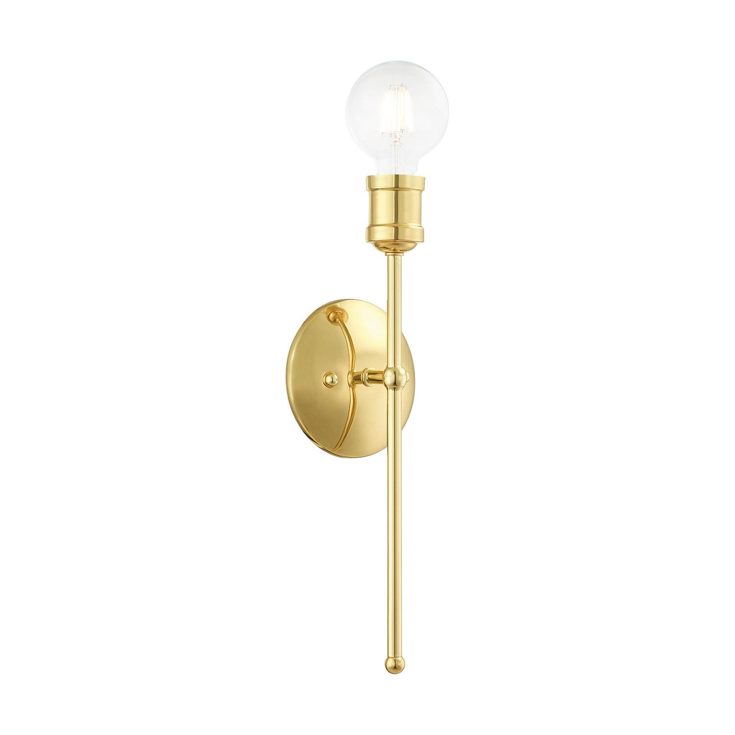 Livex Lighting - 16711-02 - One Light Wall Sconce - Lansdale - Polished Brass