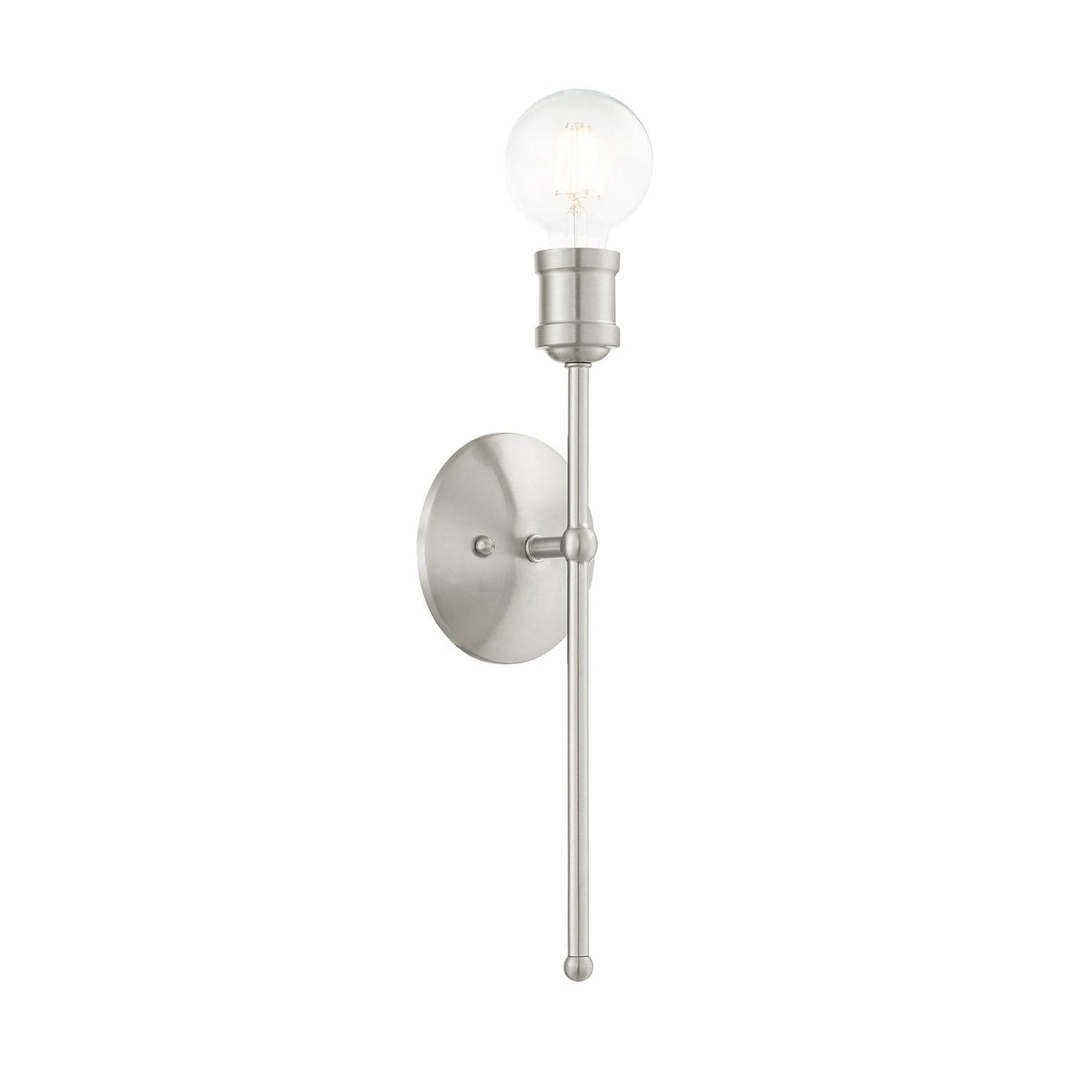 Livex Lighting - 16711-91 - One Light Wall Sconce - Lansdale - Brushed Nickel