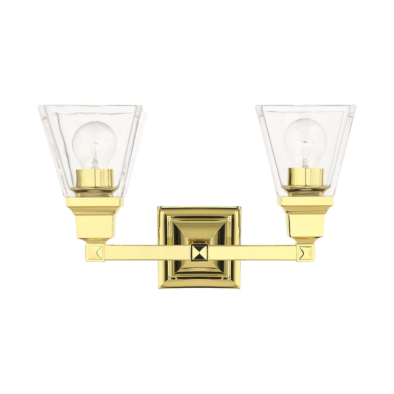 Livex Lighting - 17172-02 - Two Light Vanity - Mission - Polished Brass