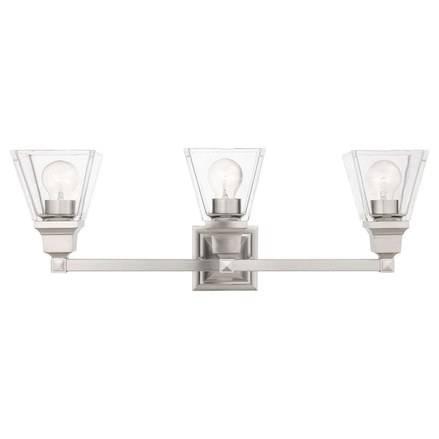 Livex Lighting - 17173-91 - Three Light Vanity - Mission - Brushed Nickel