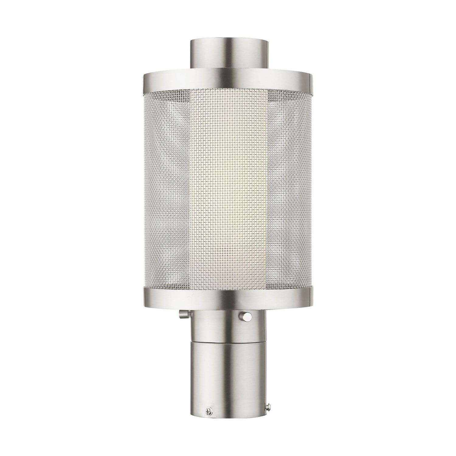 Livex Lighting - 20684-91 - One Light Outdoor Post Top Lantern - Nottingham - Brushed Nickel