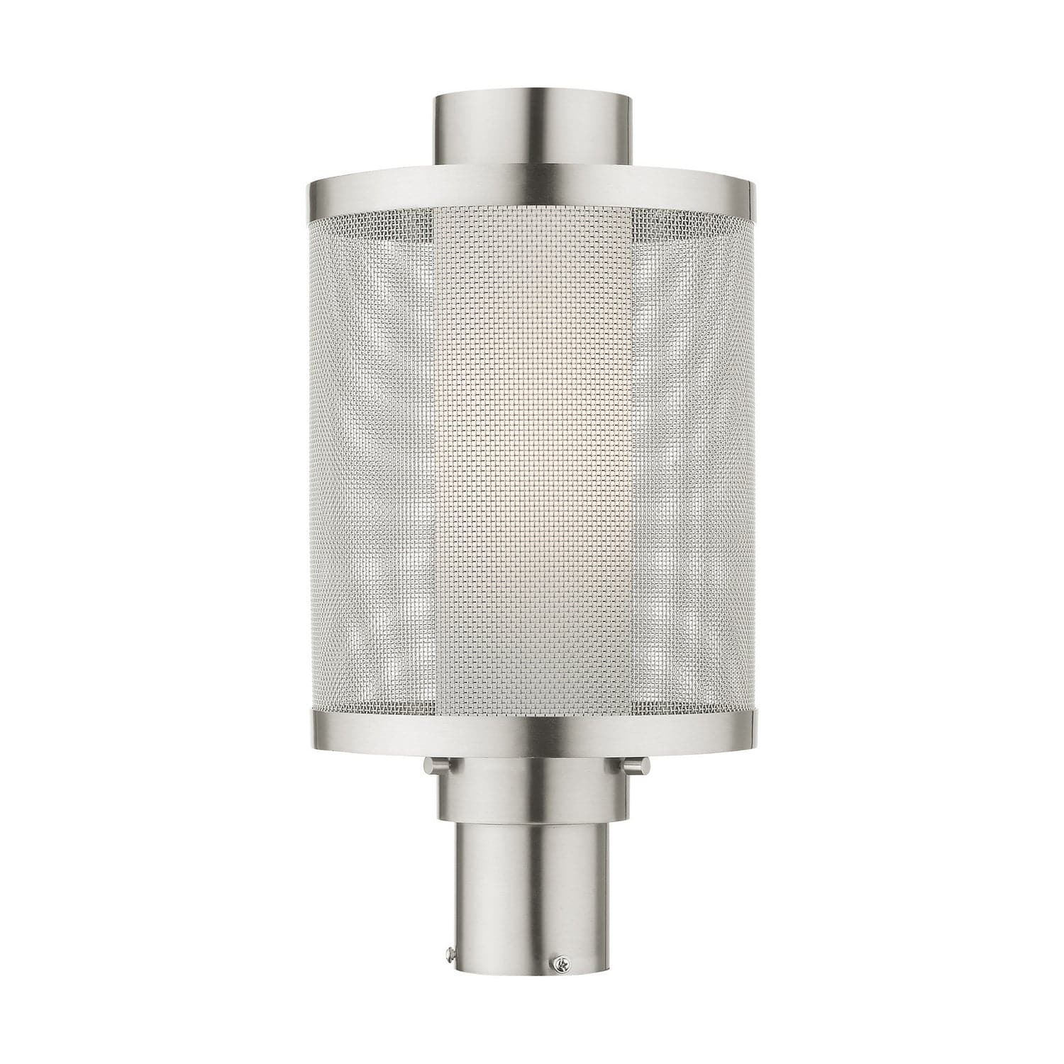 Livex Lighting - 20686-91 - One Light Outdoor Post Top Lantern - Nottingham - Brushed Nickel