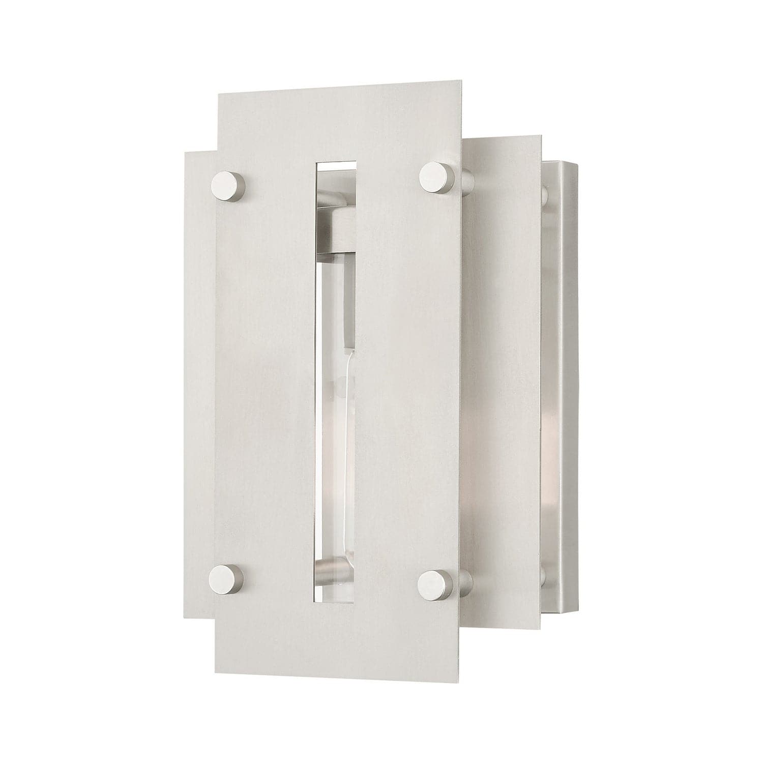 Livex Lighting - 21771-91 - One Light Outdoor Wall Lantern - Utrecht - Brushed Nickel