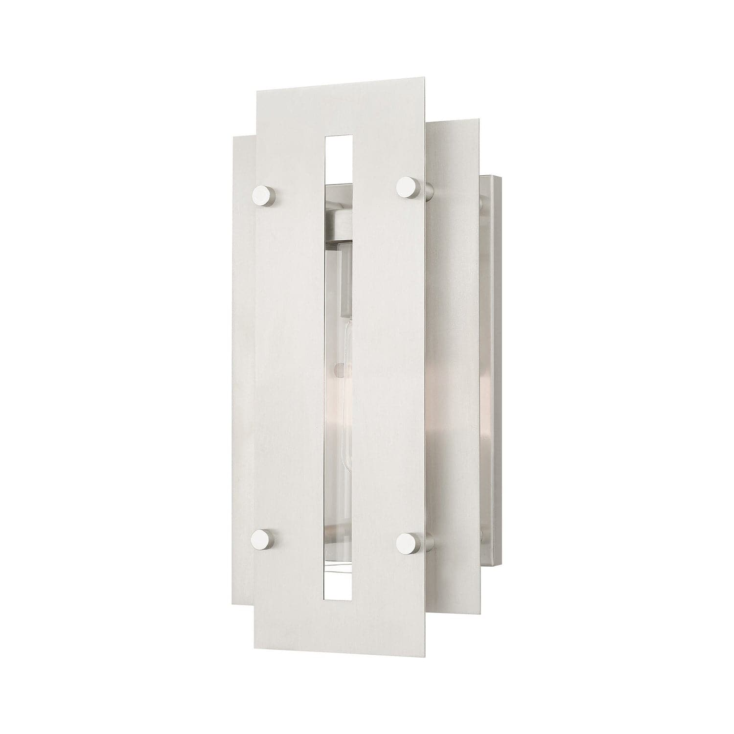 Livex Lighting - 21772-91 - One Light Outdoor Wall Lantern - Utrecht - Brushed Nickels